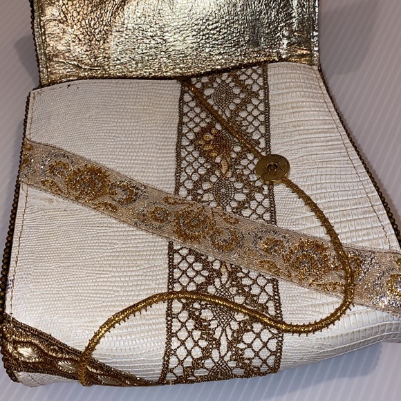 Vintage Bevy Crossbody Leather Beaded Bag - Picture 11 of 11